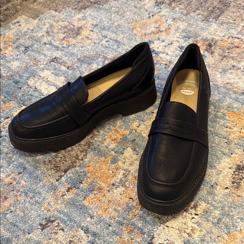Dr. Scholl's Black Penny Loafers Flats